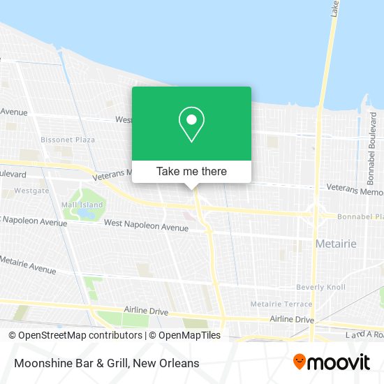 Mapa de Moonshine Bar & Grill