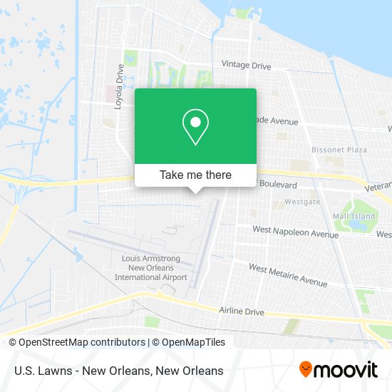 U.S. Lawns - New Orleans map