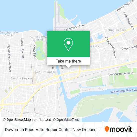 Downman Road Auto Repair Center map