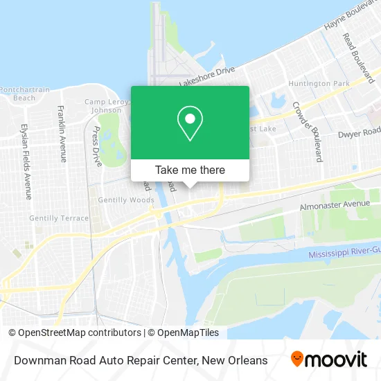 Mapa de Downman Road Auto Repair Center