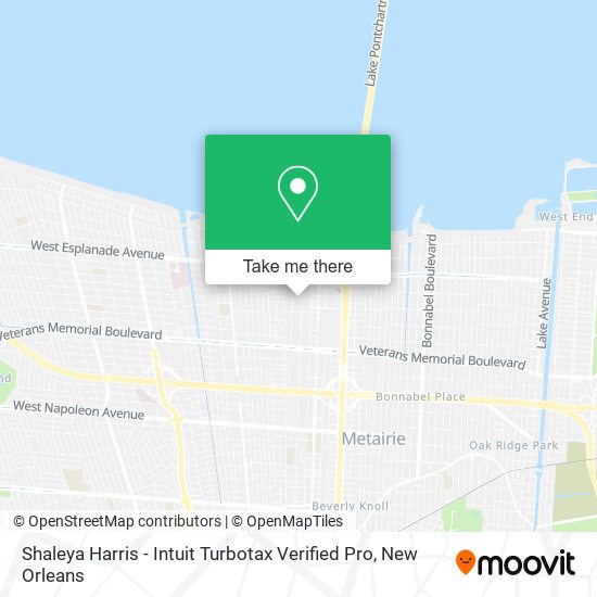 Mapa de Shaleya Harris - Intuit Turbotax Verified Pro