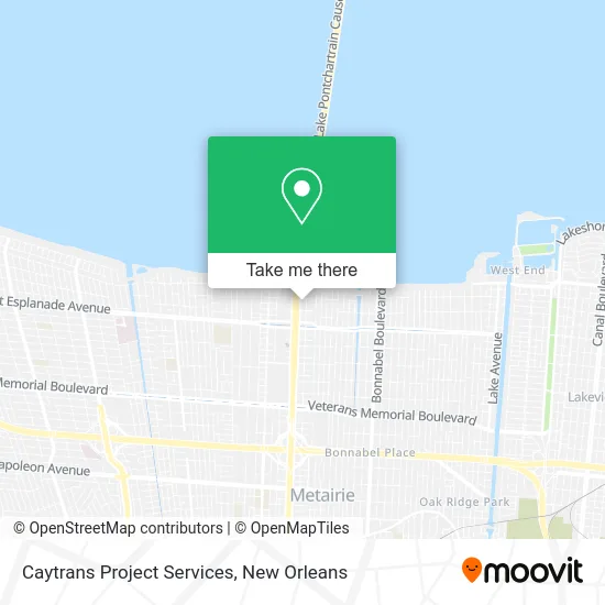 Caytrans Project Services map