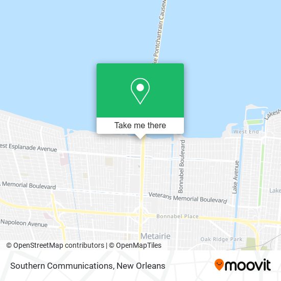 Southern Communications map