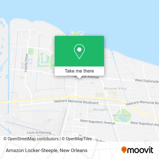 Amazon Locker-Steeple map