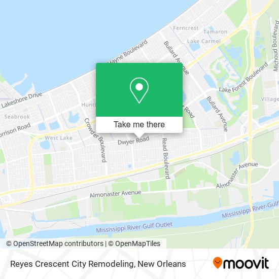 Reyes Crescent City Remodeling map