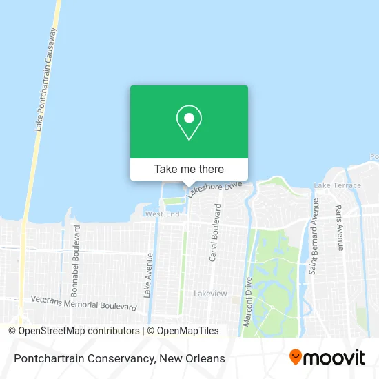 Pontchartrain Conservancy map