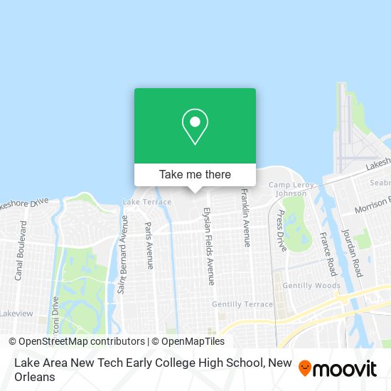 Mapa de Lake Area New Tech Early College High School