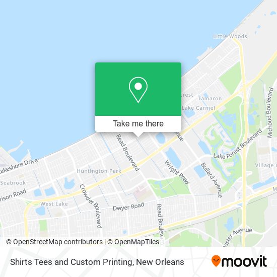 Shirts Tees and Custom Printing map