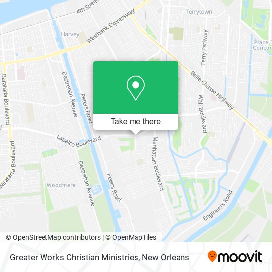Mapa de Greater Works Christian Ministries