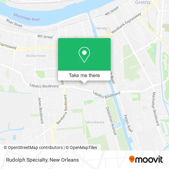 Rudolph Specialty map