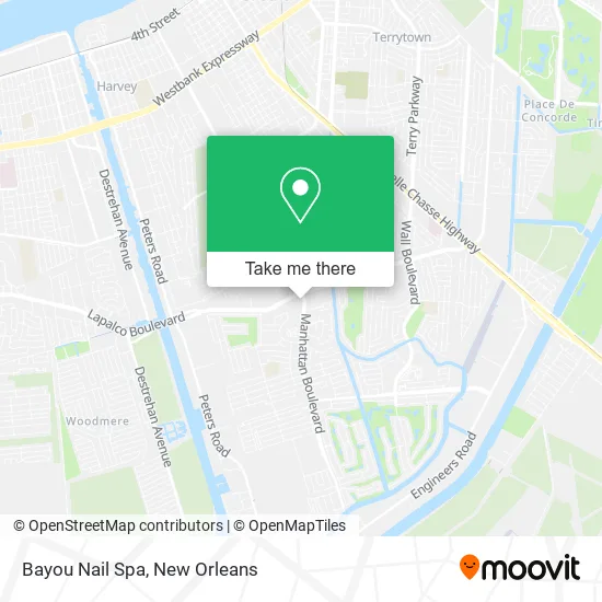 Bayou Nail Spa map