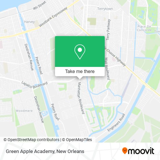 Green Apple Academy map