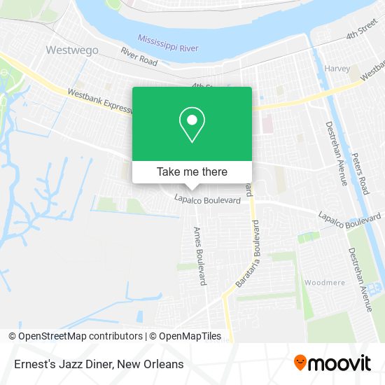 Ernest's Jazz Diner map