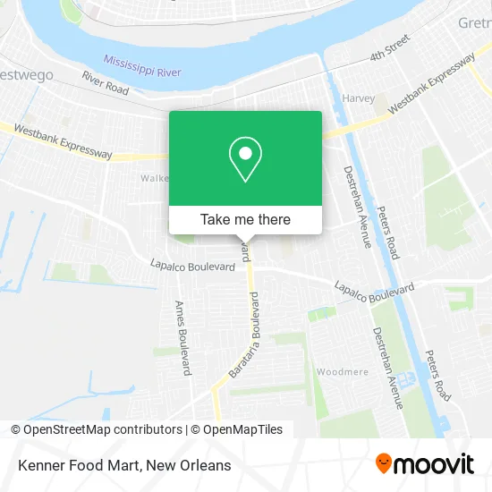Kenner Food Mart map