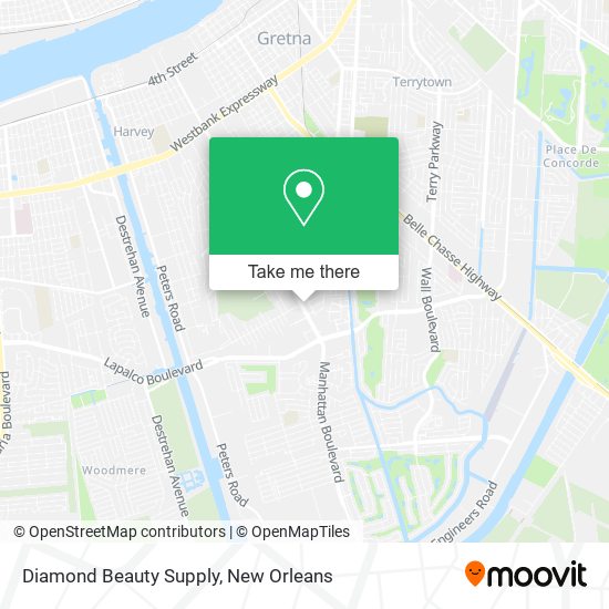 Diamond Beauty Supply map