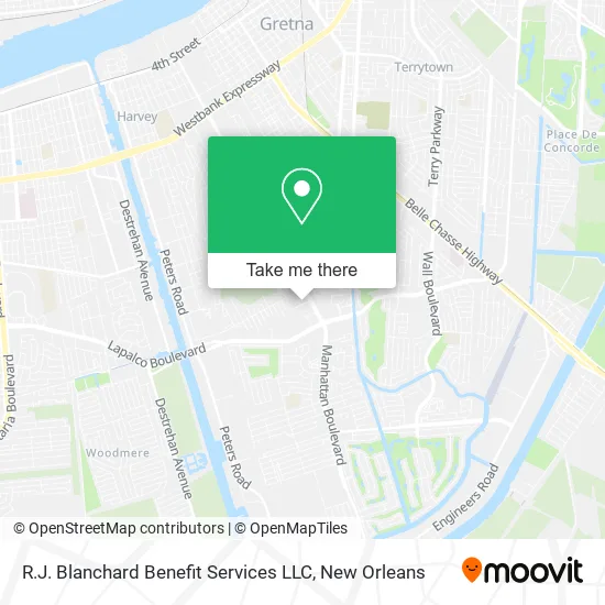 Mapa de R.J. Blanchard Benefit Services LLC
