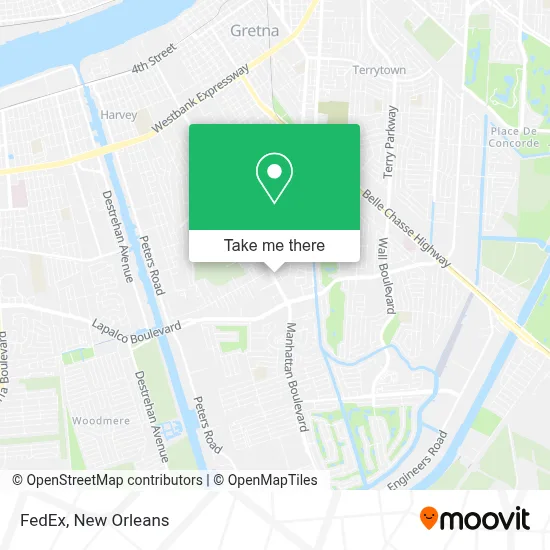 FedEx map