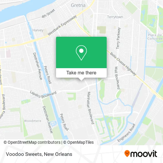 Voodoo Sweets map