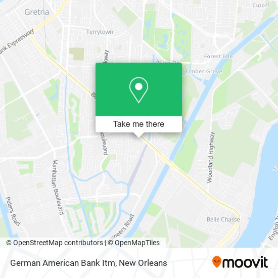 Mapa de German American Bank Itm