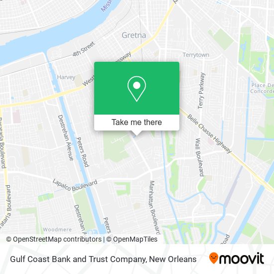 Mapa de Gulf Coast Bank and Trust Company