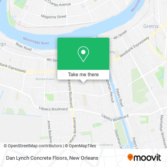 Mapa de Dan Lynch Concrete Floors