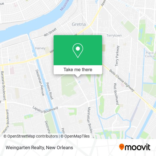 Mapa de Weingarten Realty