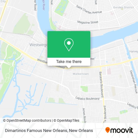 Dimartinos Famous New Orleans map