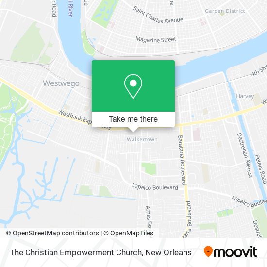 The Christian Empowerment Church map