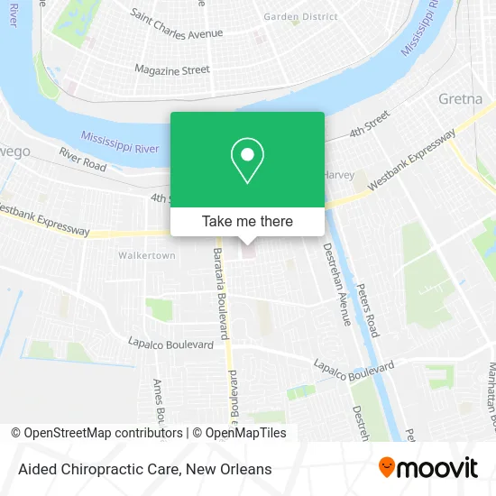 Aided Chiropractic Care map