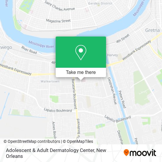 Adolescent & Adult Dermatology Center map