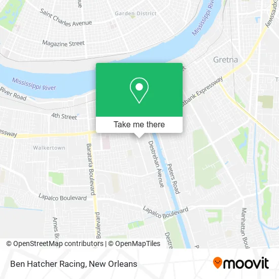 Ben Hatcher Racing map