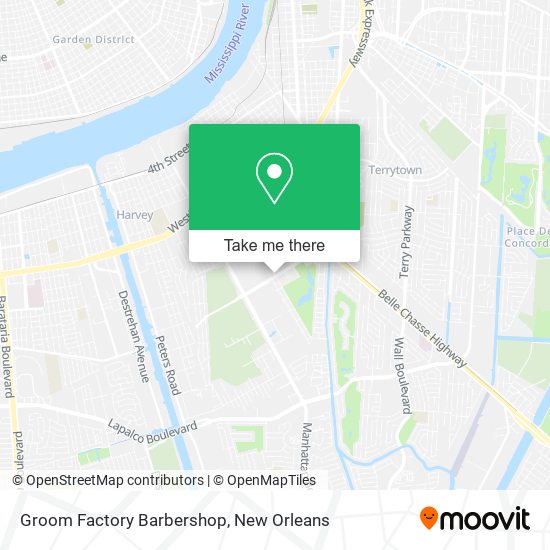 Groom Factory Barbershop map