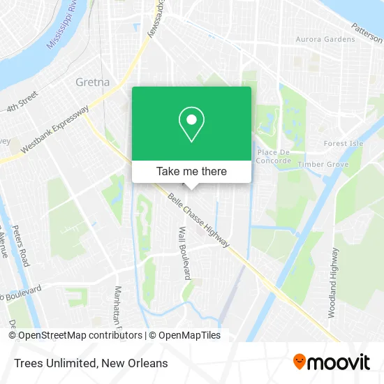 Trees Unlimited map