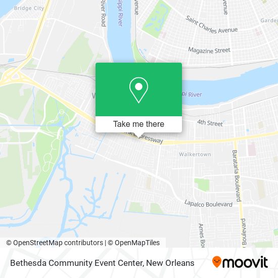 Bethesda Community Event Center map