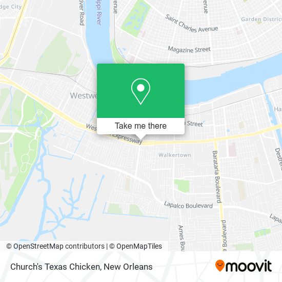 Church's Texas Chicken map
