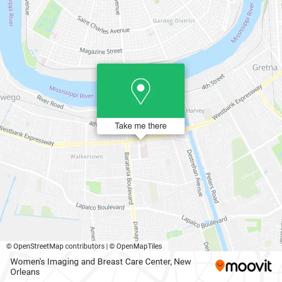 Mapa de Women's Imaging and Breast Care Center