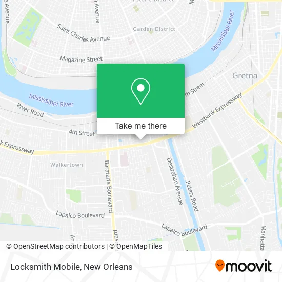 Locksmith Mobile map