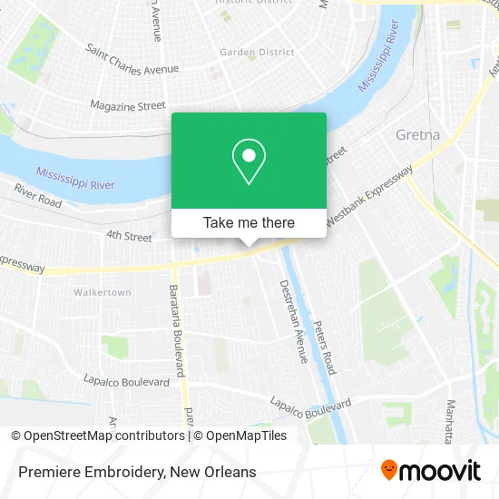 Premiere Embroidery map
