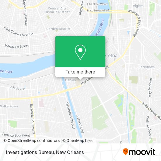 Investigations Bureau map