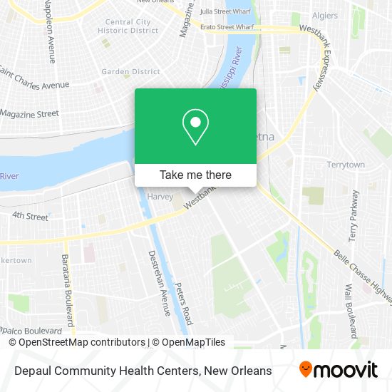 Depaul Community Health Centers map