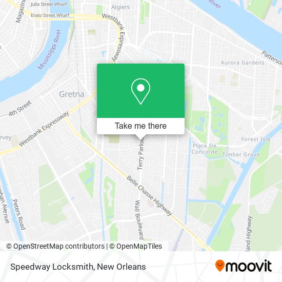 Speedway Locksmith map