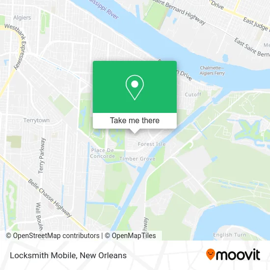 Locksmith Mobile map