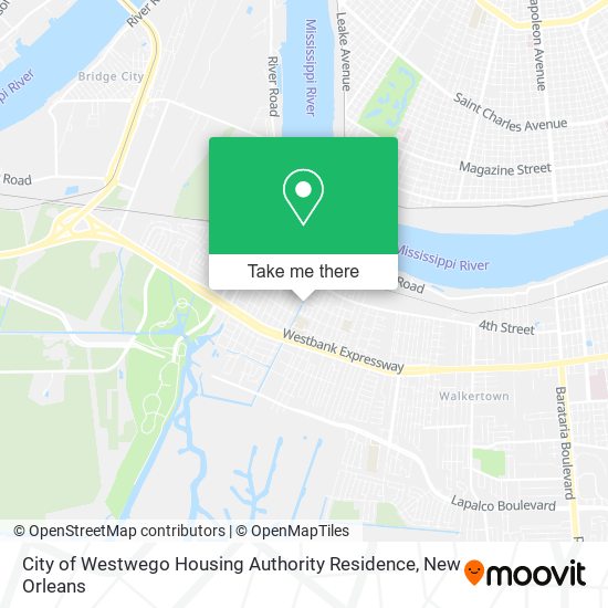 Mapa de City of Westwego Housing Authority Residence