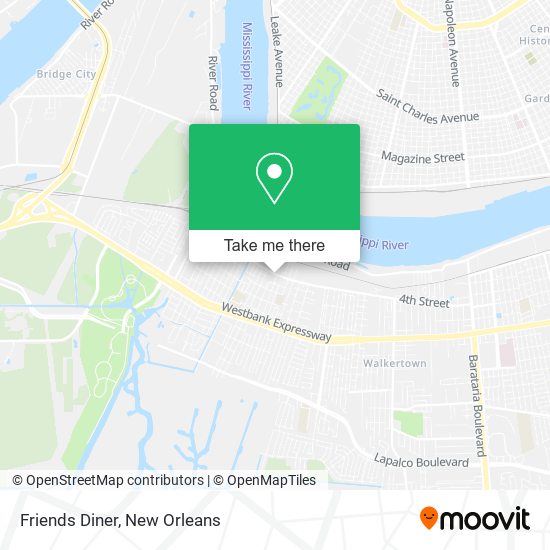 Mapa de Friends Diner