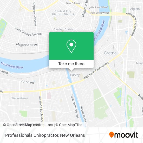 Professionals Chiropractor map