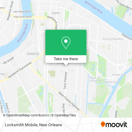 Locksmith Mobile map