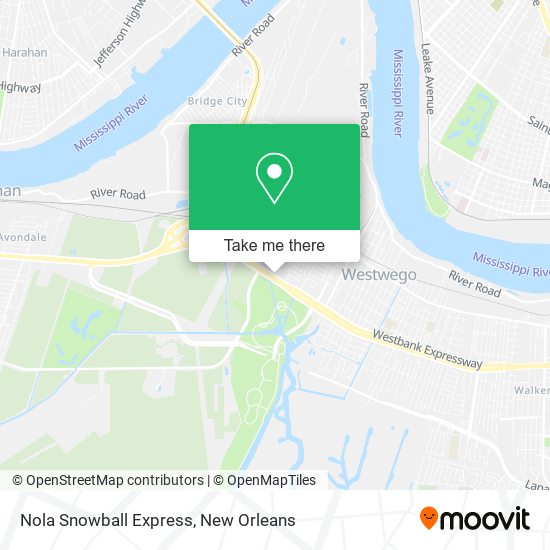 Nola Snowball Express map