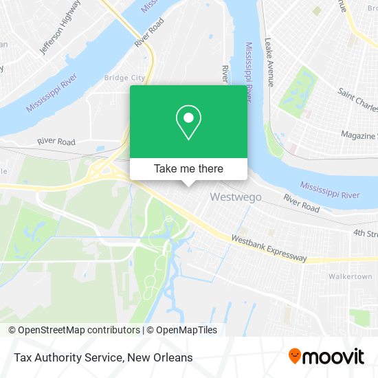 Tax Authority Service map