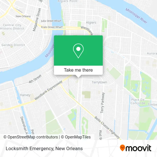 Locksmith Emergency map