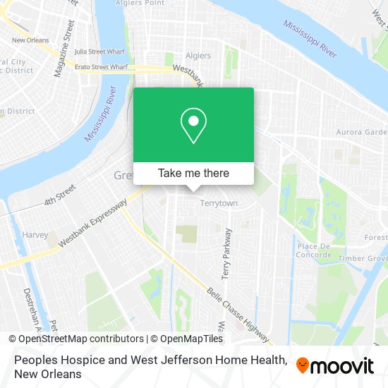 Mapa de Peoples Hospice and West Jefferson Home Health